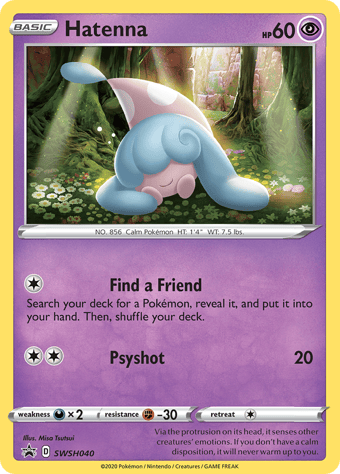 Hatenna SWSH Black Star Promos Pokemon Card