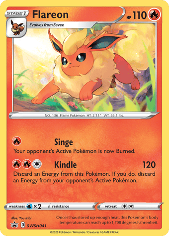 Flareon SWSH Black Star Promos Pokemon Card