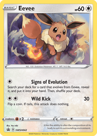Eevee SWSH Black Star Promos Pokemon Card