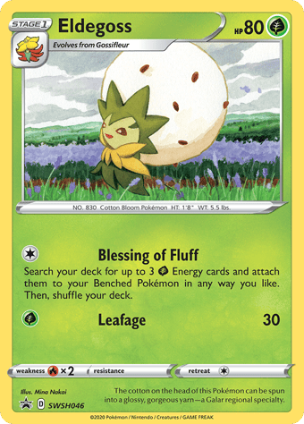 Eldegoss SWSH Black Star Promos Pokemon Card