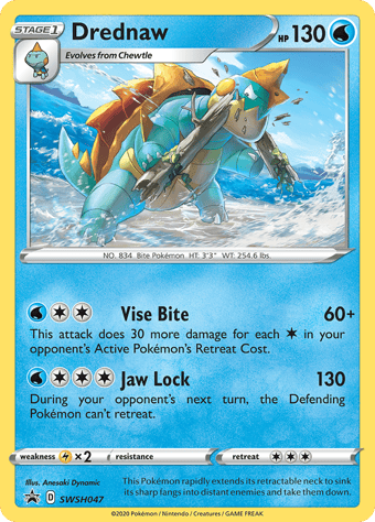 Drednaw SWSH Black Star Promos Pokemon Card