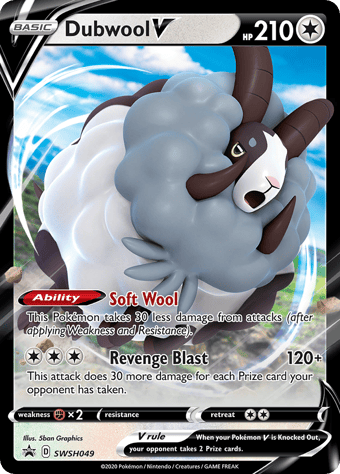 Dubwool V SWSH Black Star Promos Pokemon Card