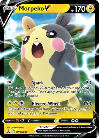 Morpeko V SWSH Black Star Promos Pokemon Card