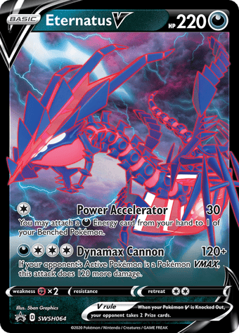 Eternatus V SWSH Black Star Promos Pokemon Card
