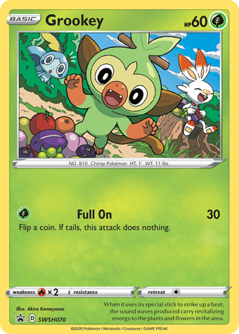 Grookey SWSH Black Star Promos Pokemon Card