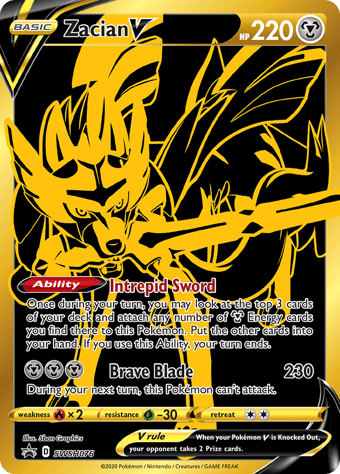Zacian V SWSH Black Star Promos Pokemon Card