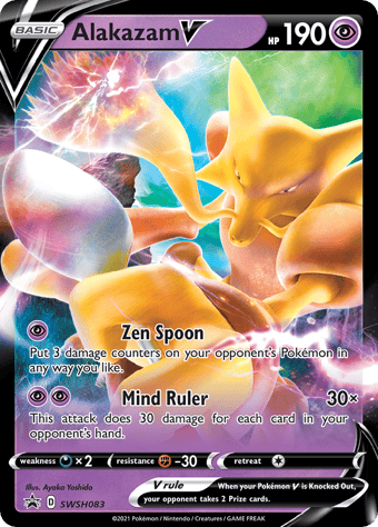 Alakazam V SWSH Black Star Promos Pokemon Card
