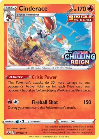 Cinderace SWSH Black Star Promos Pokemon Card