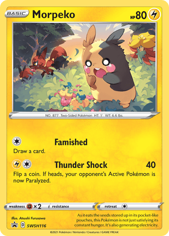 Morpeko SWSH Black Star Promos Pokemon Card
