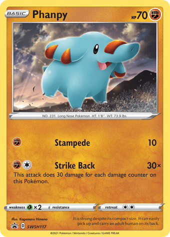 Phanpy SWSH Black Star Promos Pokemon Card
