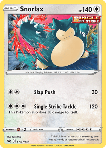 Snorlax SWSH Black Star Promos Pokemon Card