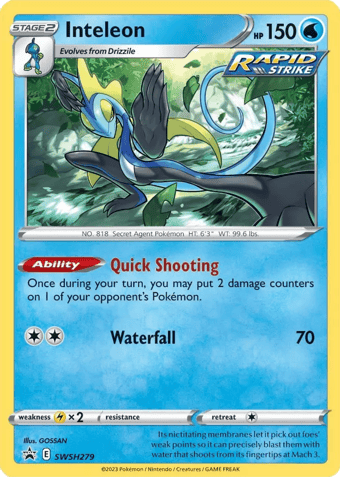 Inteleon SWSH Black Star Promos Pokemon Card