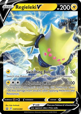 Regieleki V SWSH Black Star Promos Pokemon Card