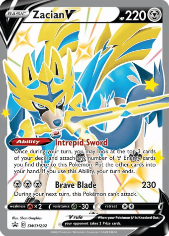 Zacian V SWSH Black Star Promos Pokemon Card