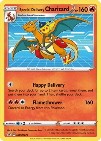 Special Delivery Charizard SWSH Black Star Promos Pokemon Card