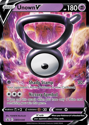 Unown V SWSH Black Star Promos Pokemon Card