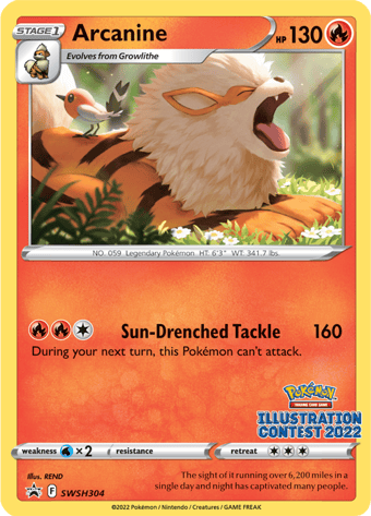 Arcanine SWSH Black Star Promos Pokemon Card