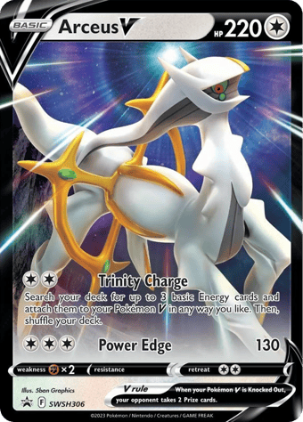 Arceus V SWSH Black Star Promos Pokemon Card