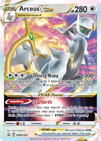 Arceus VSTAR SWSH Black Star Promos Pokemon Card