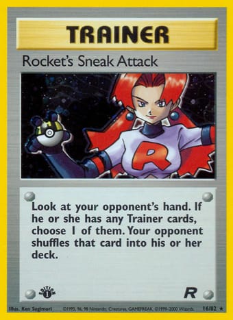 Rocket's Sneak Attack Team Rocket Pokemon Card