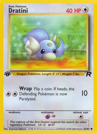 Dratini Team Rocket Pokemon Card