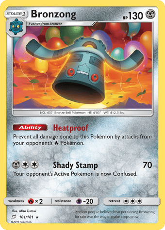 Bronzong Team Up Pokemon Card