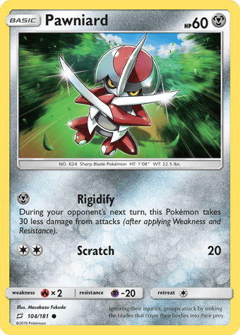 Pawniard Team Up Pokemon Card
