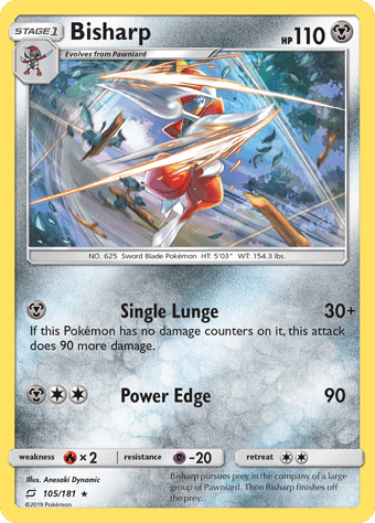 Bisharp Team Up Pokemon Card