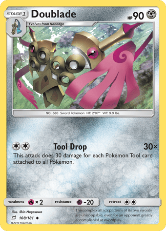 Doublade Team Up Pokemon Card