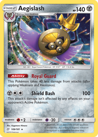 Aegislash Team Up Pokemon Card