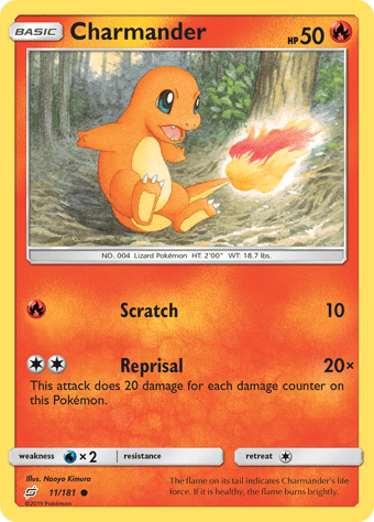Charmander Team Up Pokemon Card