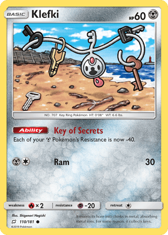 Klefki Team Up Pokemon Card