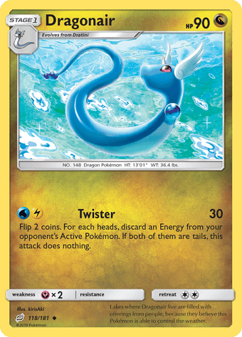 Dragonair Team Up Pokemon Card
