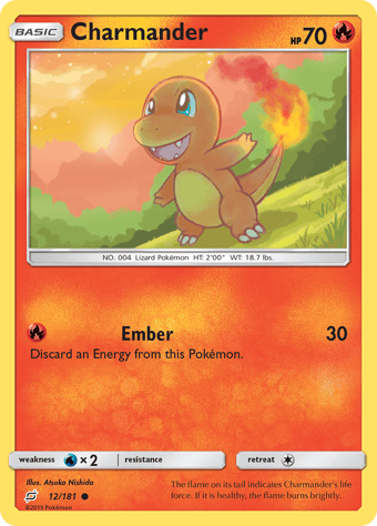 Charmander Team Up Pokemon Card
