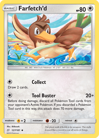 Farfetch'd Team Up Pokemon Card