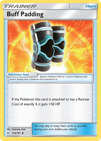 Buff Padding Team Up Pokemon Card