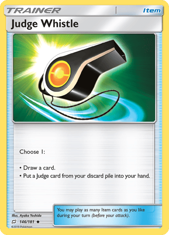 Judge Whistle Team Up Pokemon Card