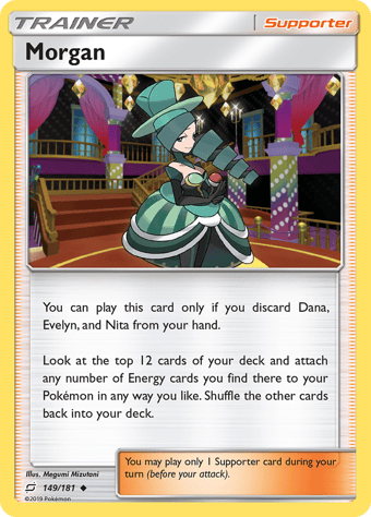 Morgan Team Up Pokemon Card