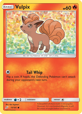 Vulpix Team Up Pokemon Card