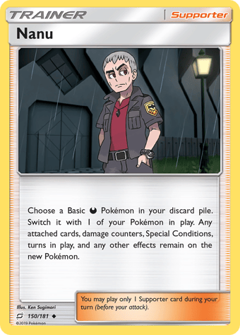 Nanu Team Up Pokemon Card