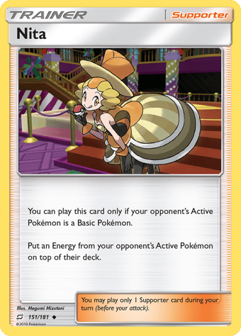 Nita Team Up Pokemon Card