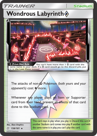 Wondrous Labyrinth ◇ Team Up Pokemon Card
