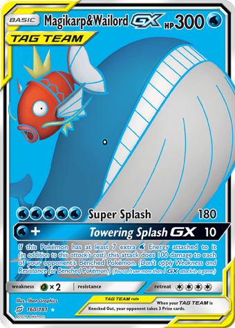 Magikarp & Wailord-GX Team Up Pokemon Card
