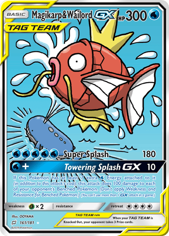 Magikarp & Wailord-GX Team Up Pokemon Card