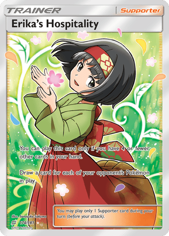 Erika's Hospitality Team Up Pokemon Card