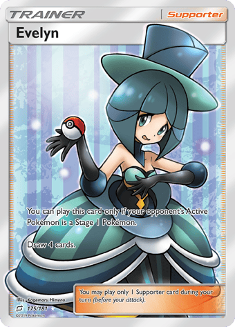 Evelyn Team Up Pokemon Card