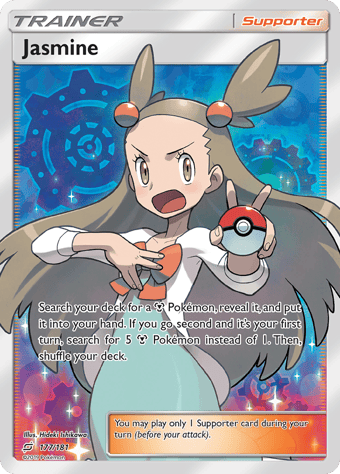 Jasmine Team Up Pokemon Card