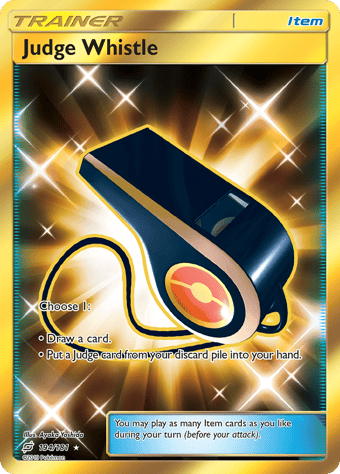 Judge Whistle Team Up Pokemon Card