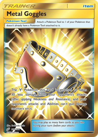 Metal Goggles Team Up Pokemon Card