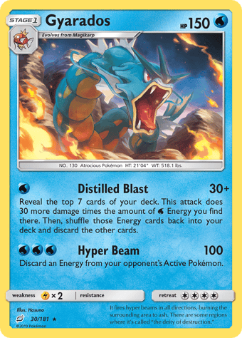 Gyarados Team Up Pokemon Card